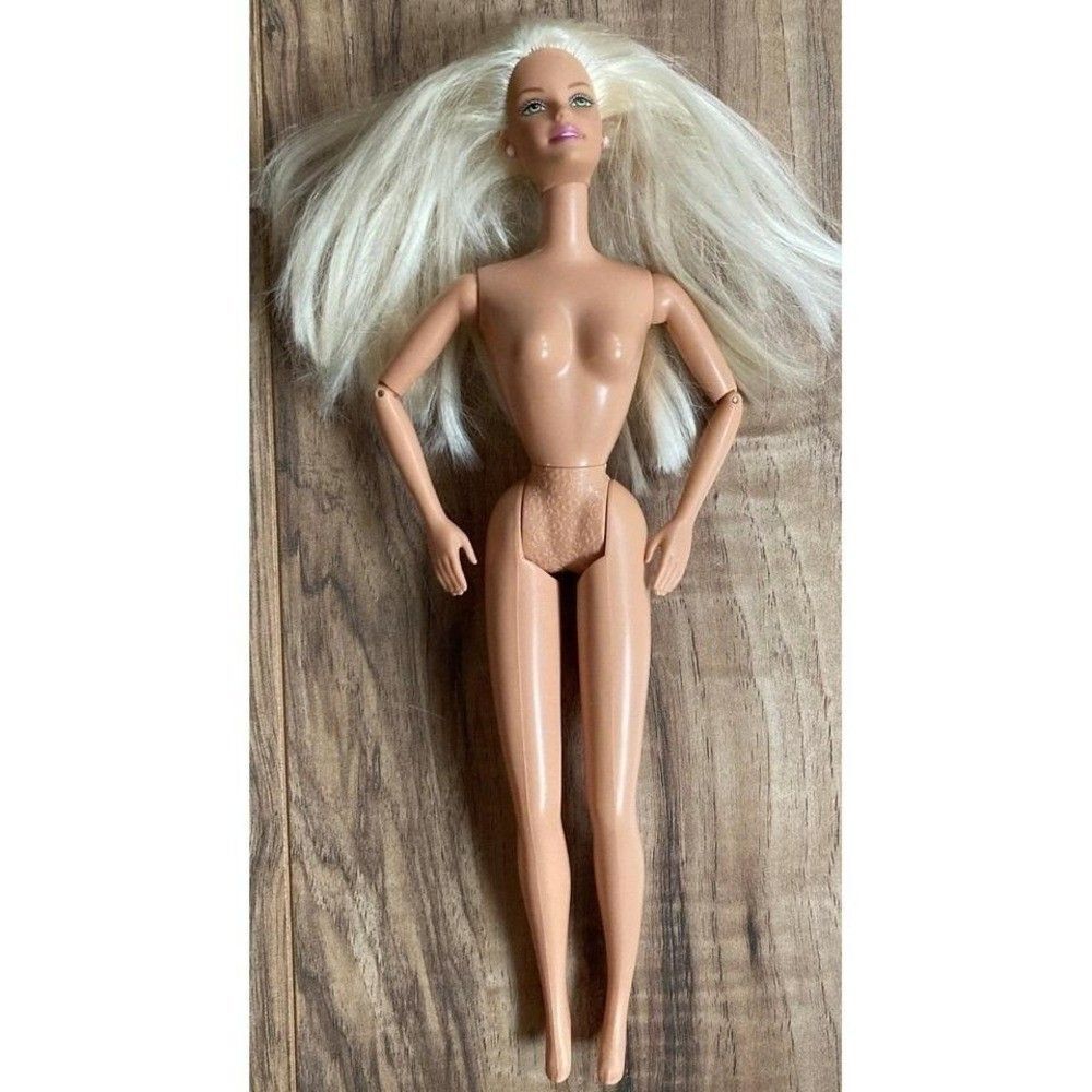Mattel Barbie Doll 1998 Vintage Nude Lever on Back Moving Arms Articulated Arms